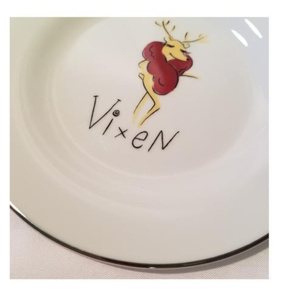 Pottery Barn Dining Reindeer Dessert Plates Set Of 4 Poshmark
